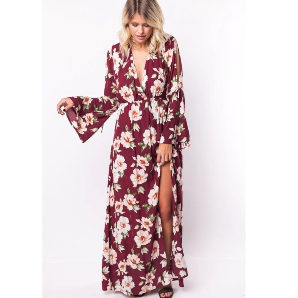 DressUp Boutique Floral Maxi Dress